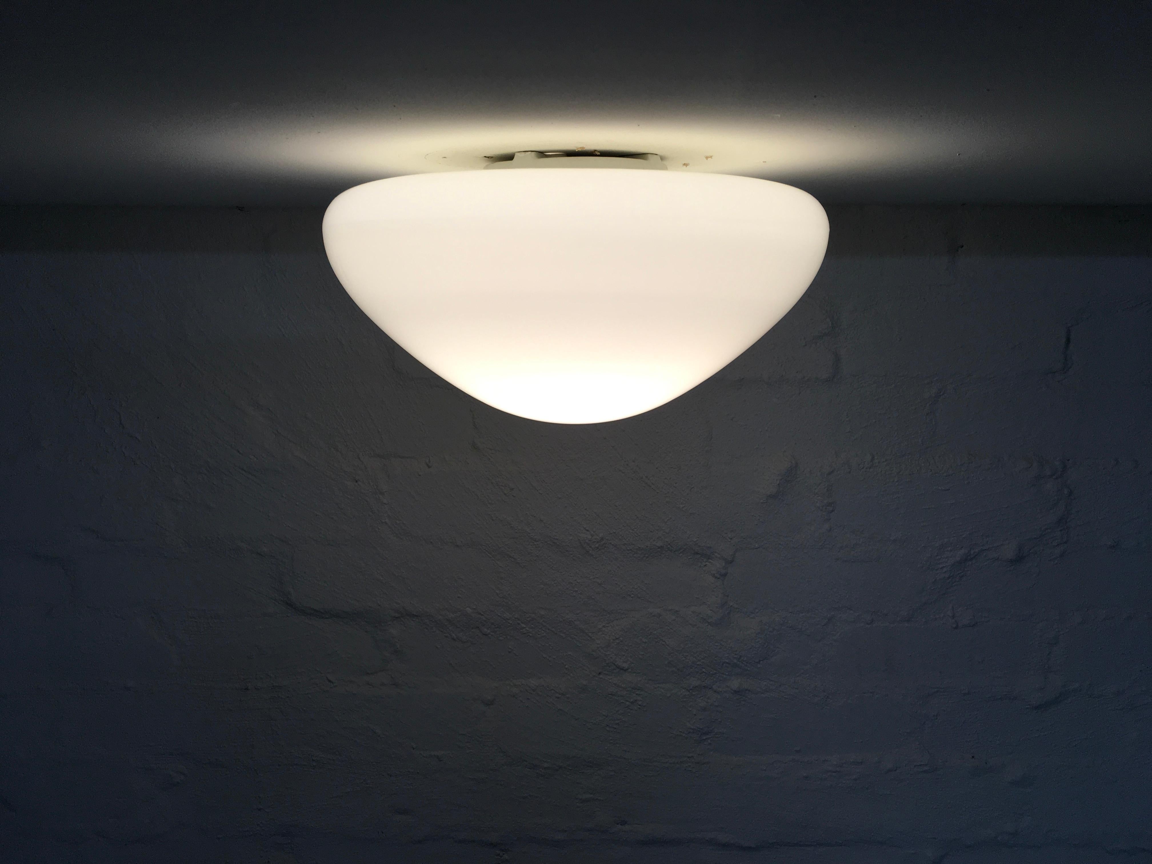 Bauhaus Wagenfeld Wall Sconce or Ceiling Light, Germany, 1955 In Good Condition For Sale In Melbourne, AU