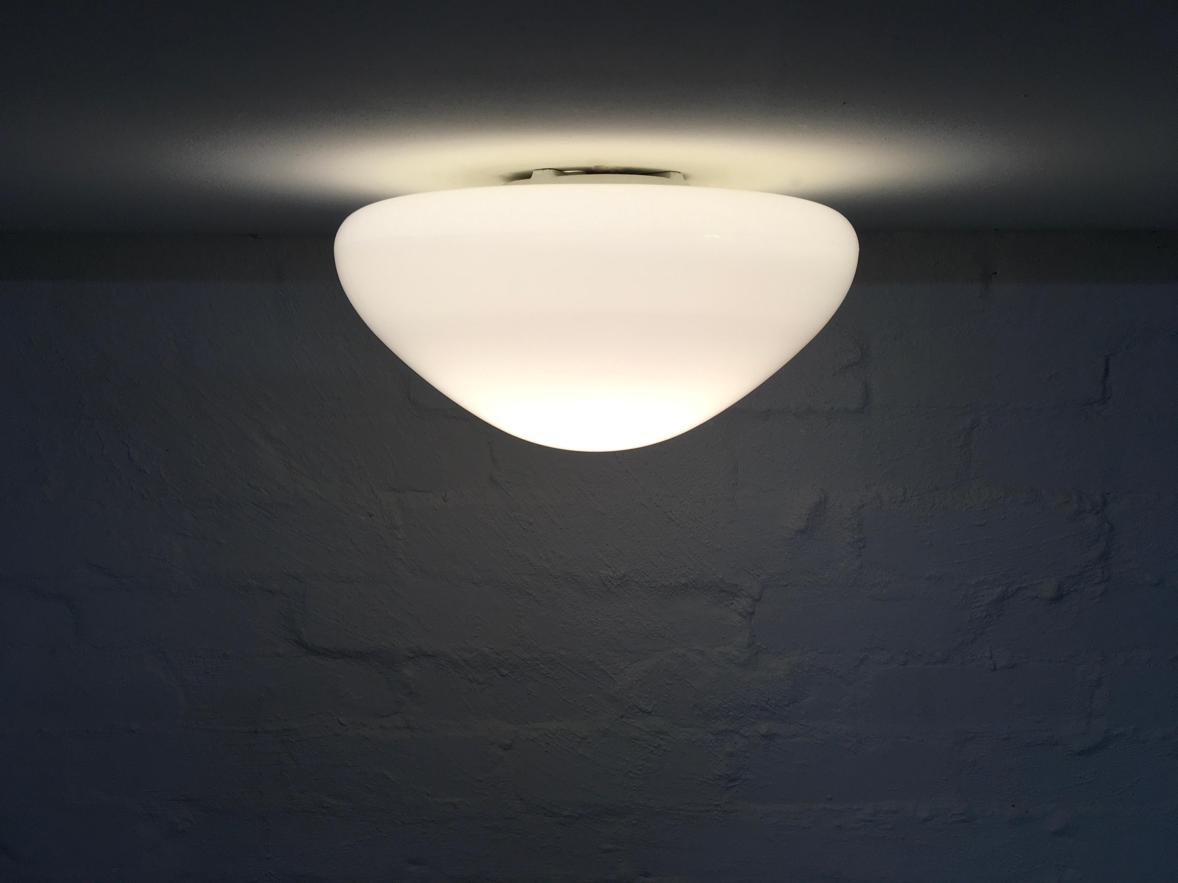 Bauhaus Wagenfeld Wall Sconce or Ceiling Light, Germany, 1955 For Sale 3