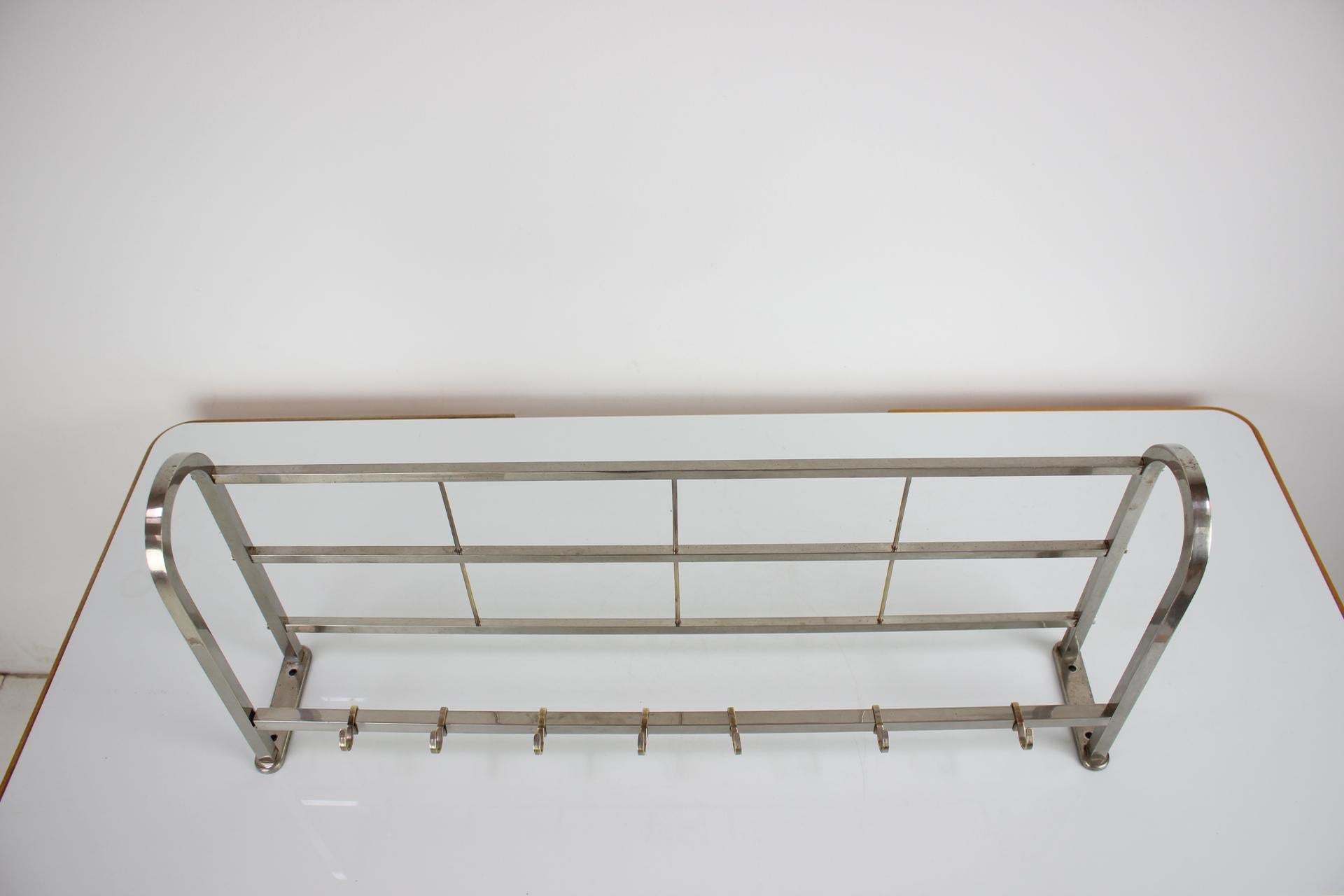 Czech Bauhaus Wall Coat Hanger, 1930s For Sale