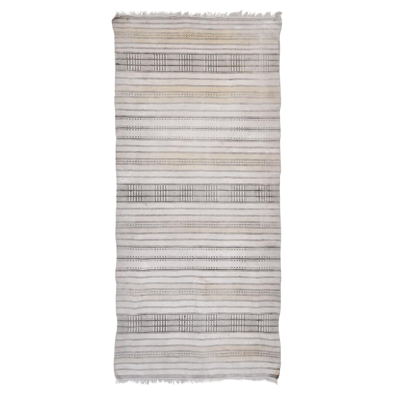 Tappeto da parete in cotone Bauhaus, tessuto a mano a onde piatte, Laboratorio di tessitura Bauhaus, 1925 circa in vendita