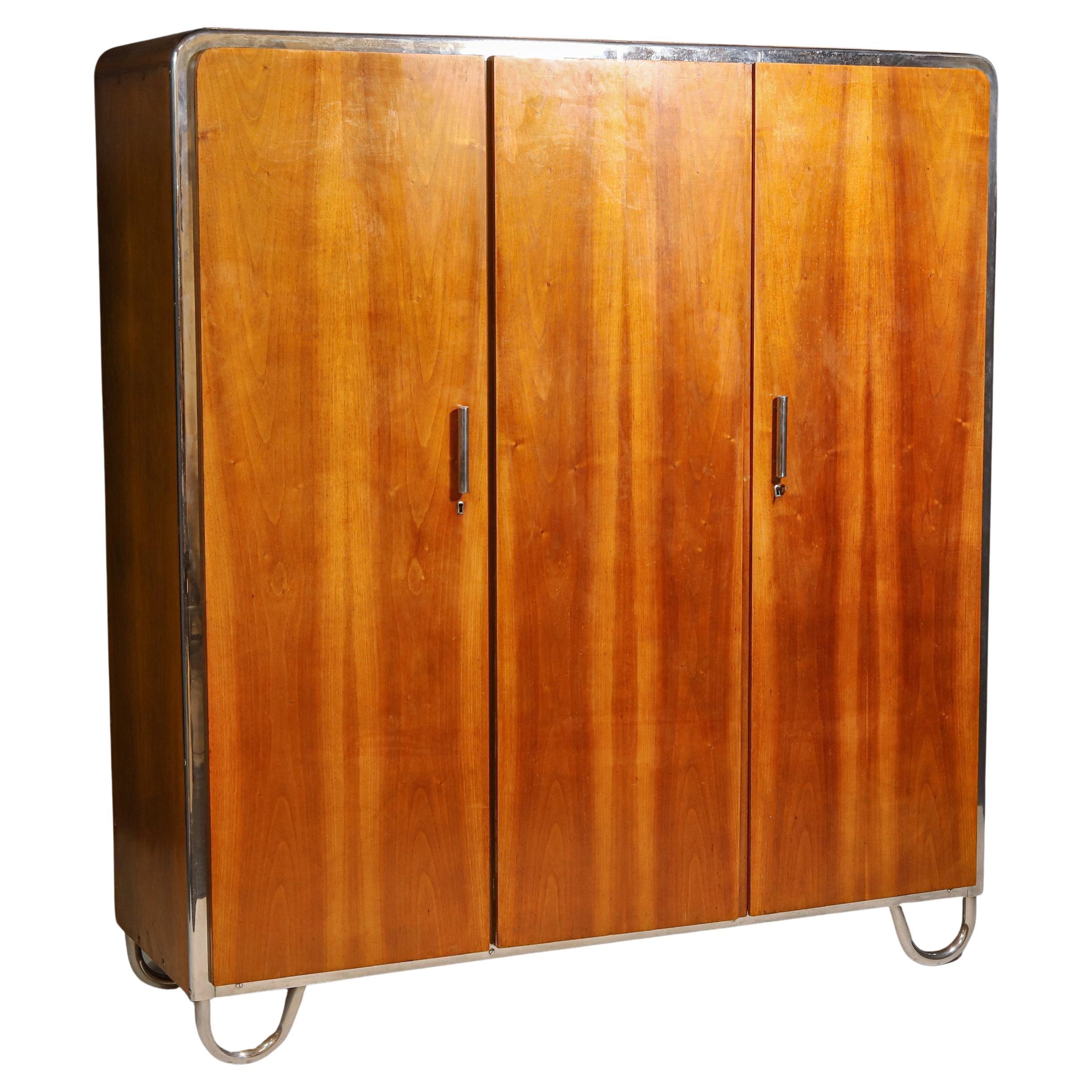 Bauhaus wardrobe by Robert Slezák, 1930´s, Bohemia