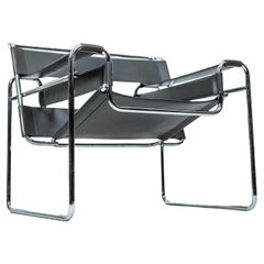 Retro Bauhaus Wassily Chair ("B3") from Marcel Breuer, by Gavina (Italy, 1970)