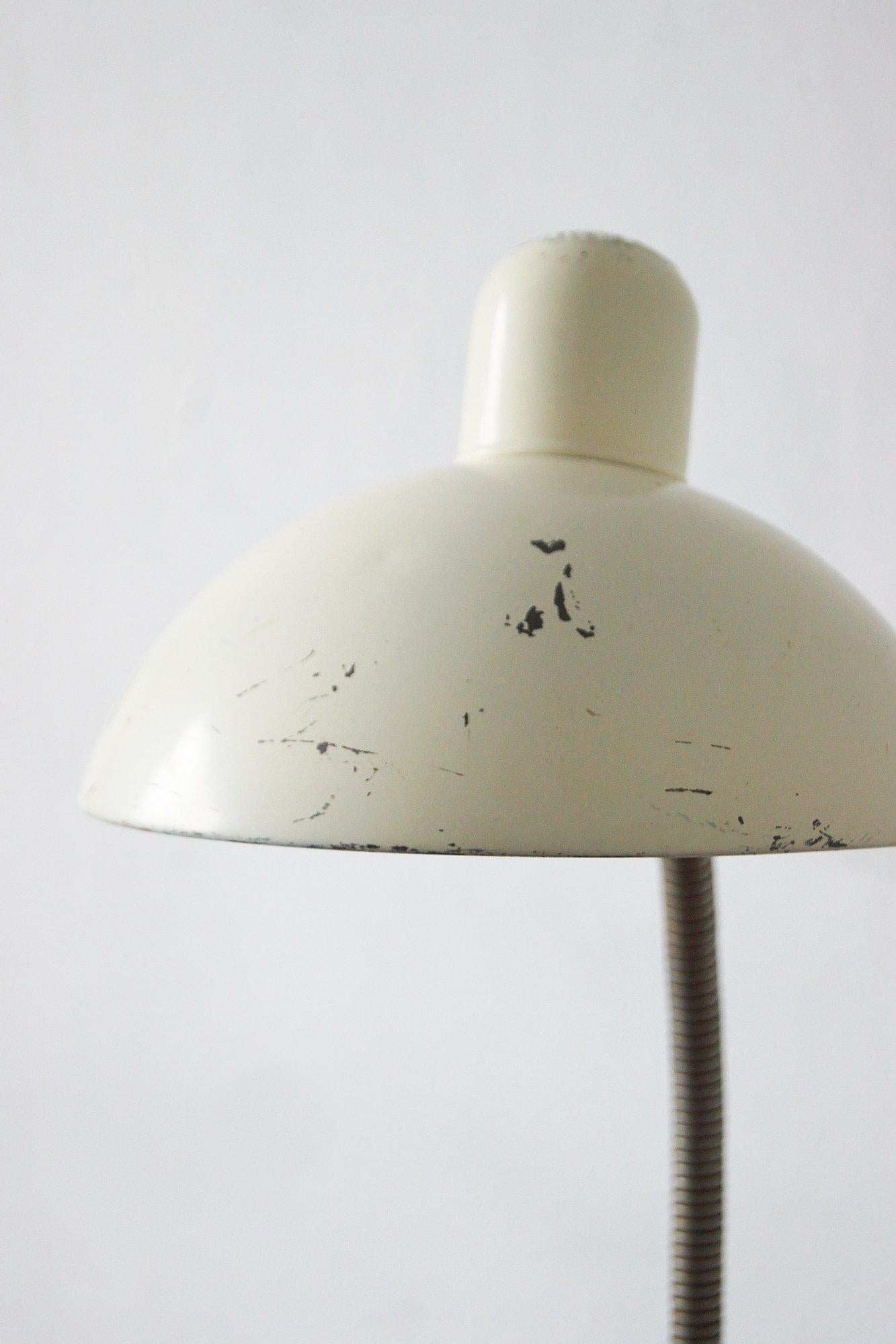 Mid-20th Century Bauhaus White Table by Christian Dell for Kaiser Idell / Kaiser Leuchten, 1950s For Sale