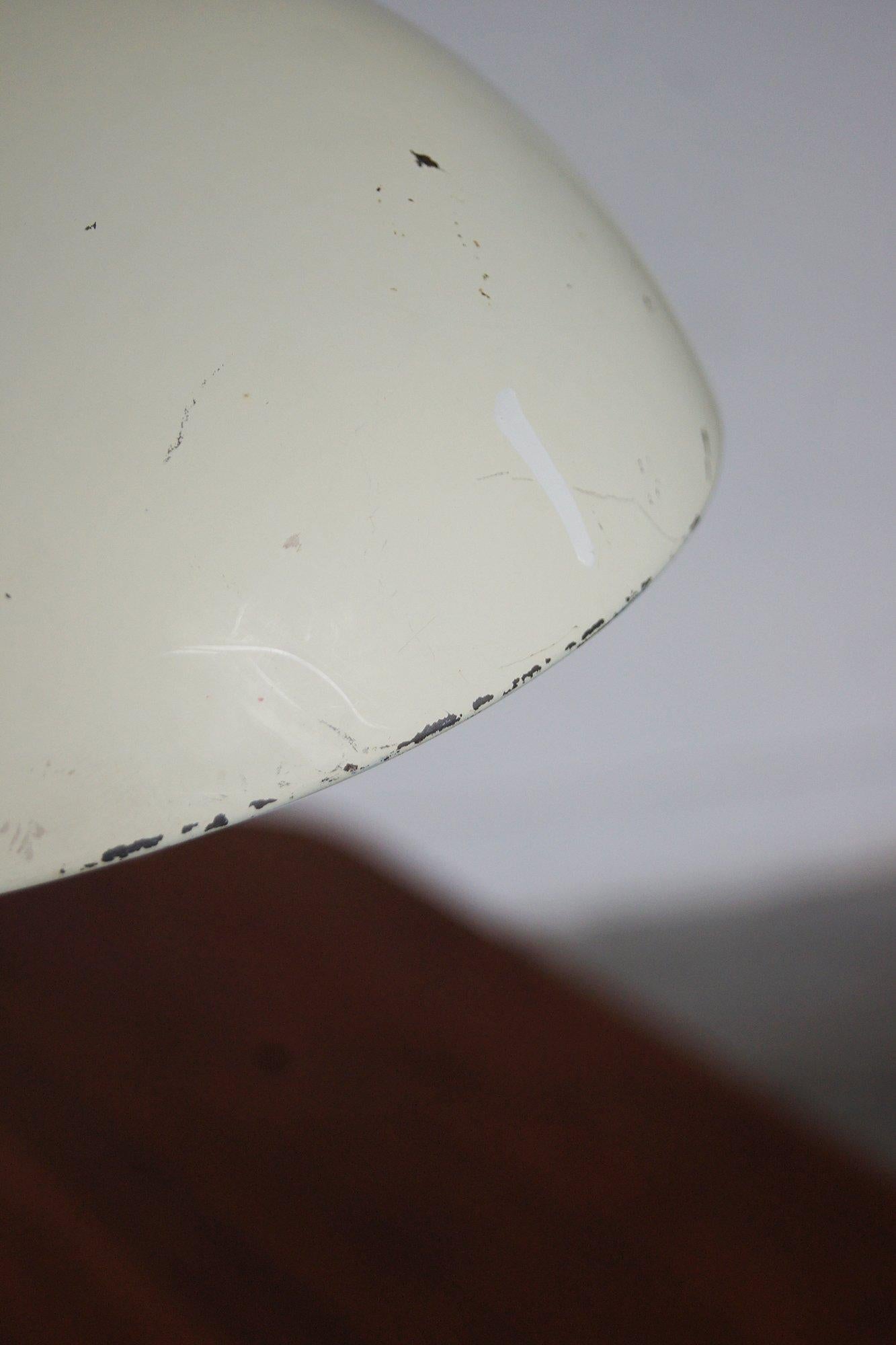 Metal Bauhaus White Table by Christian Dell for Kaiser Idell / Kaiser Leuchten, 1950s For Sale