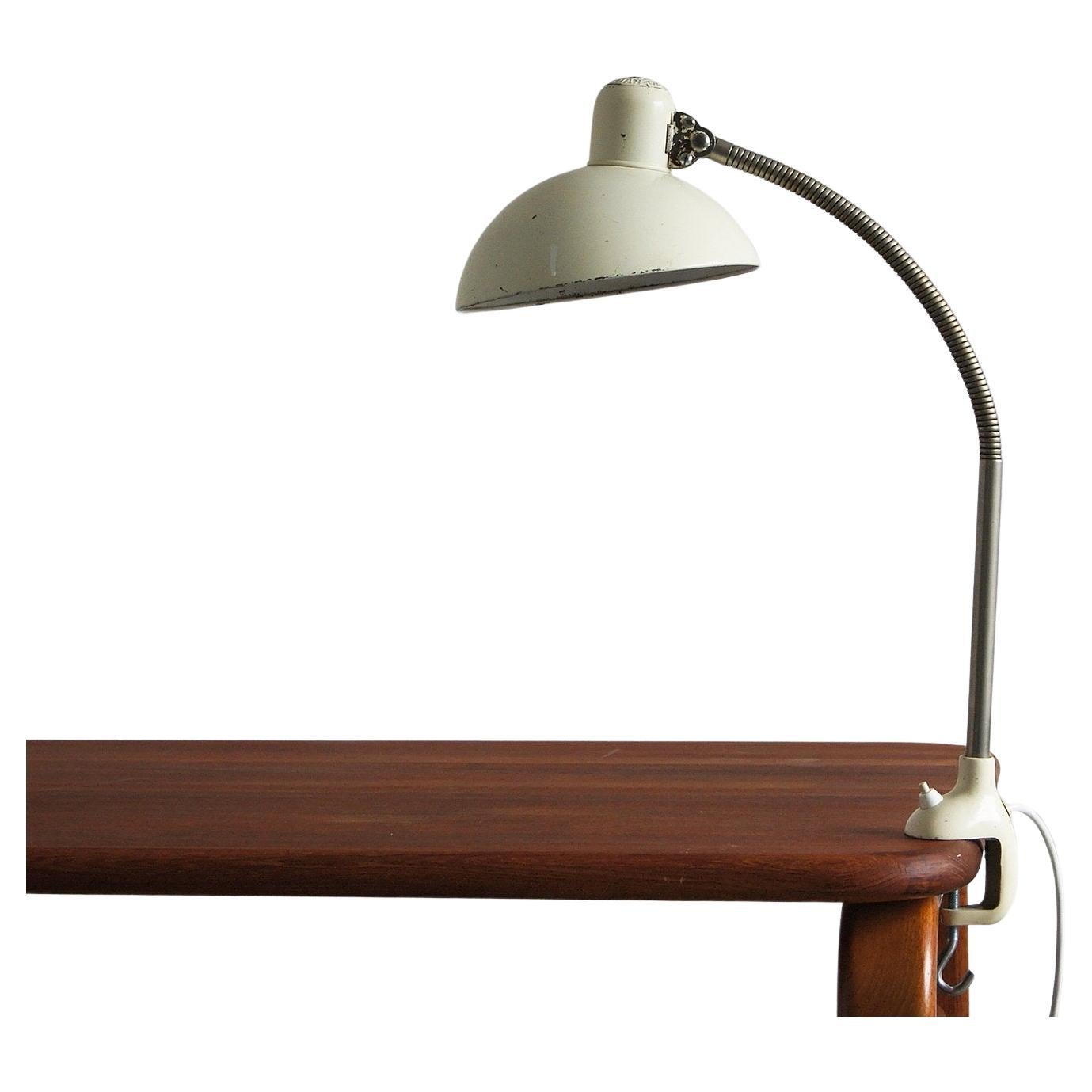 Bauhaus White Table by Christian Dell for Kaiser Idell / Kaiser Leuchten, 1950s For Sale