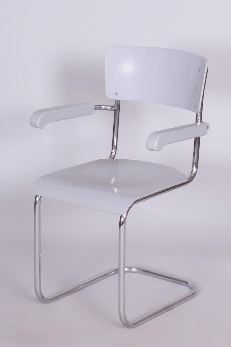 Bauhaus Writing Desk and Chair Hynek Gottwald Czechia 1930s