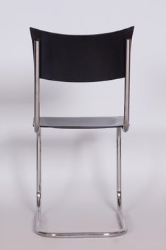 Escritorio y silla Bauhaus, R. Slezak, acero cromado, Chequia, años 30