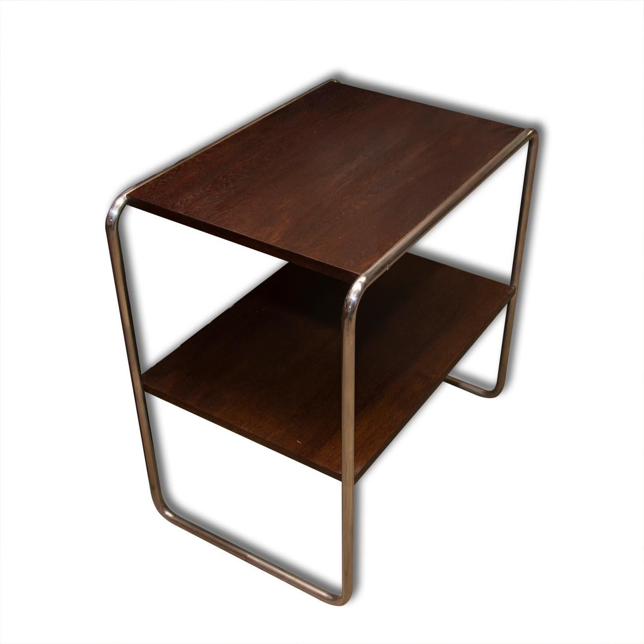 Czech Bauhause Side Table designed by Marcel Breuer, 1930s