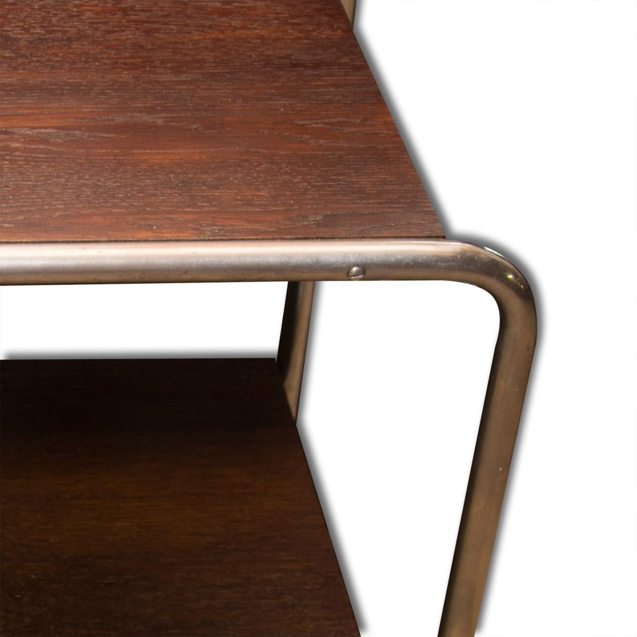 Wood Bauhause Side Table designed by Marcel Breuer, 1930s