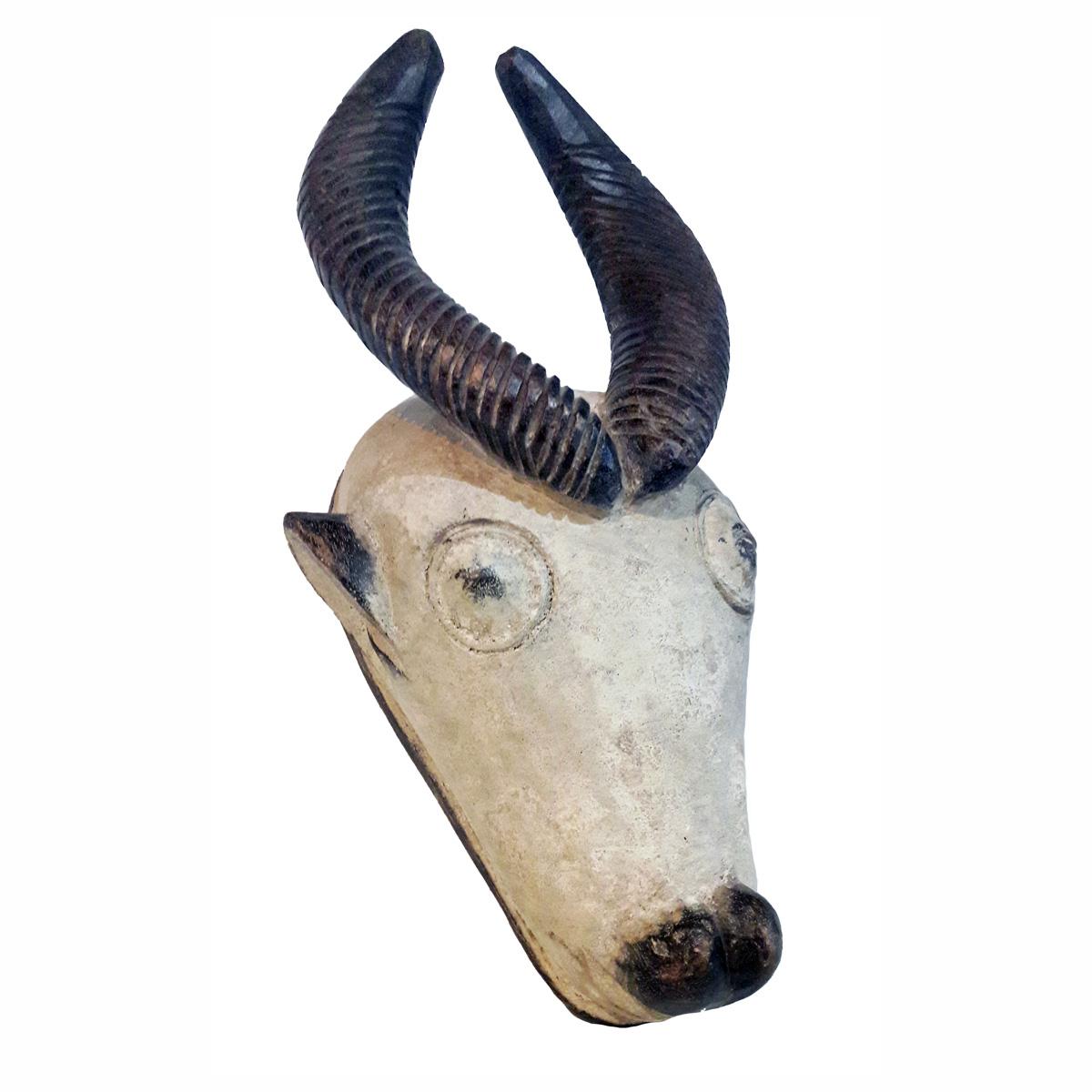 Baule Antelope Wood Mask, Mid-20th Century 1