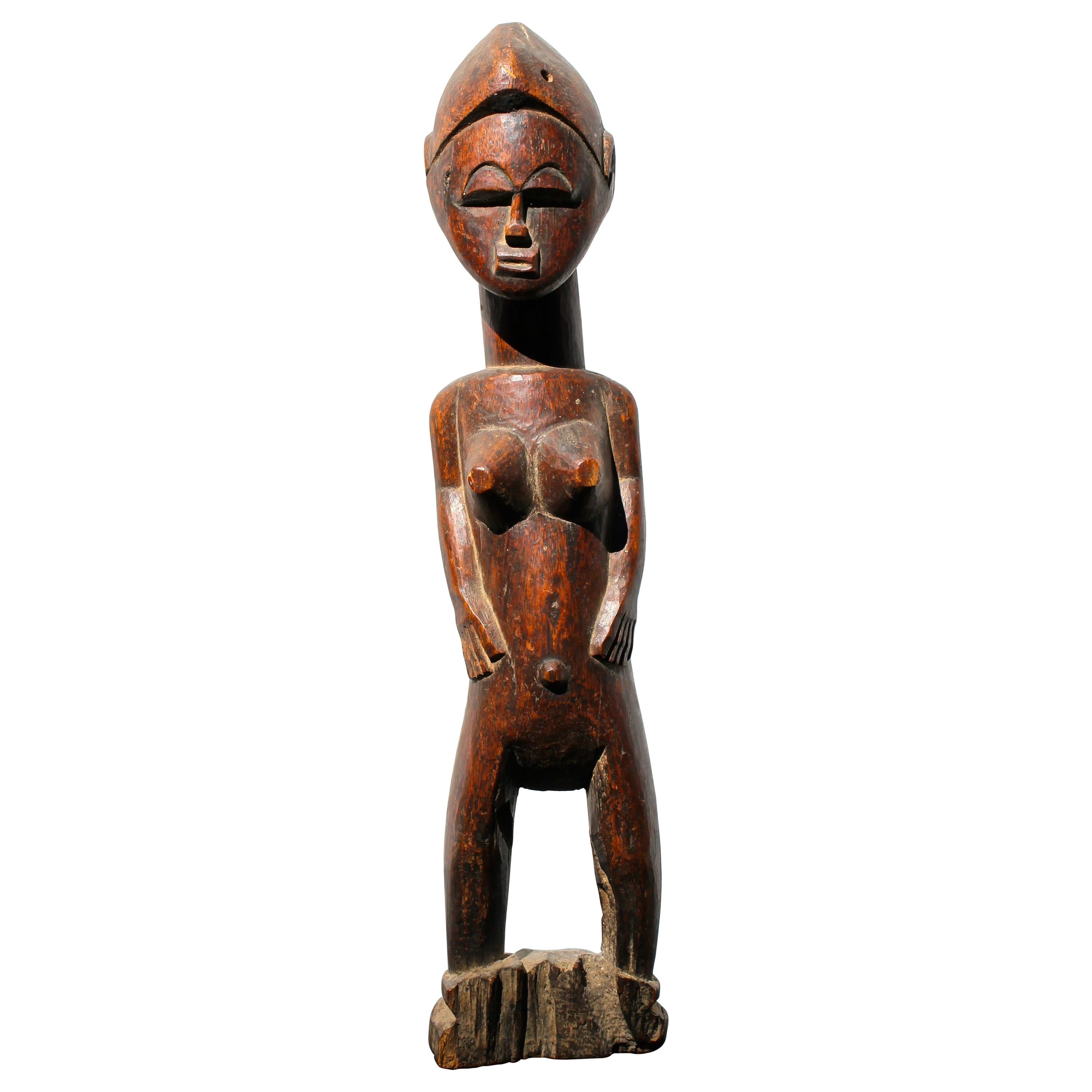 Baule Female Figure African Sculpture