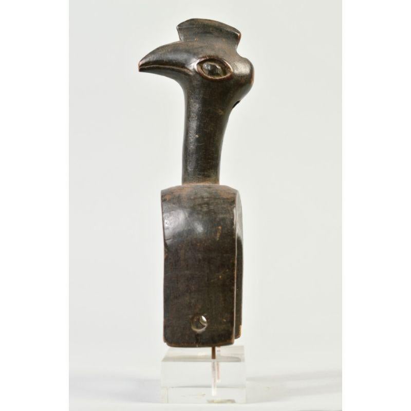 Tribal Baule Ground-Hornbill Heddle Pulley in Wood For Sale