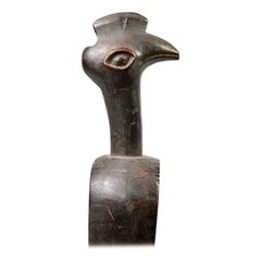 Baule Ground-Hornbill Heddle Pulley in Wood