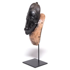 Maschera ritratto Baule Maschio Ndoma su supporto