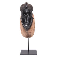 Masque de portrait masculin Baule Ndoma sur monture