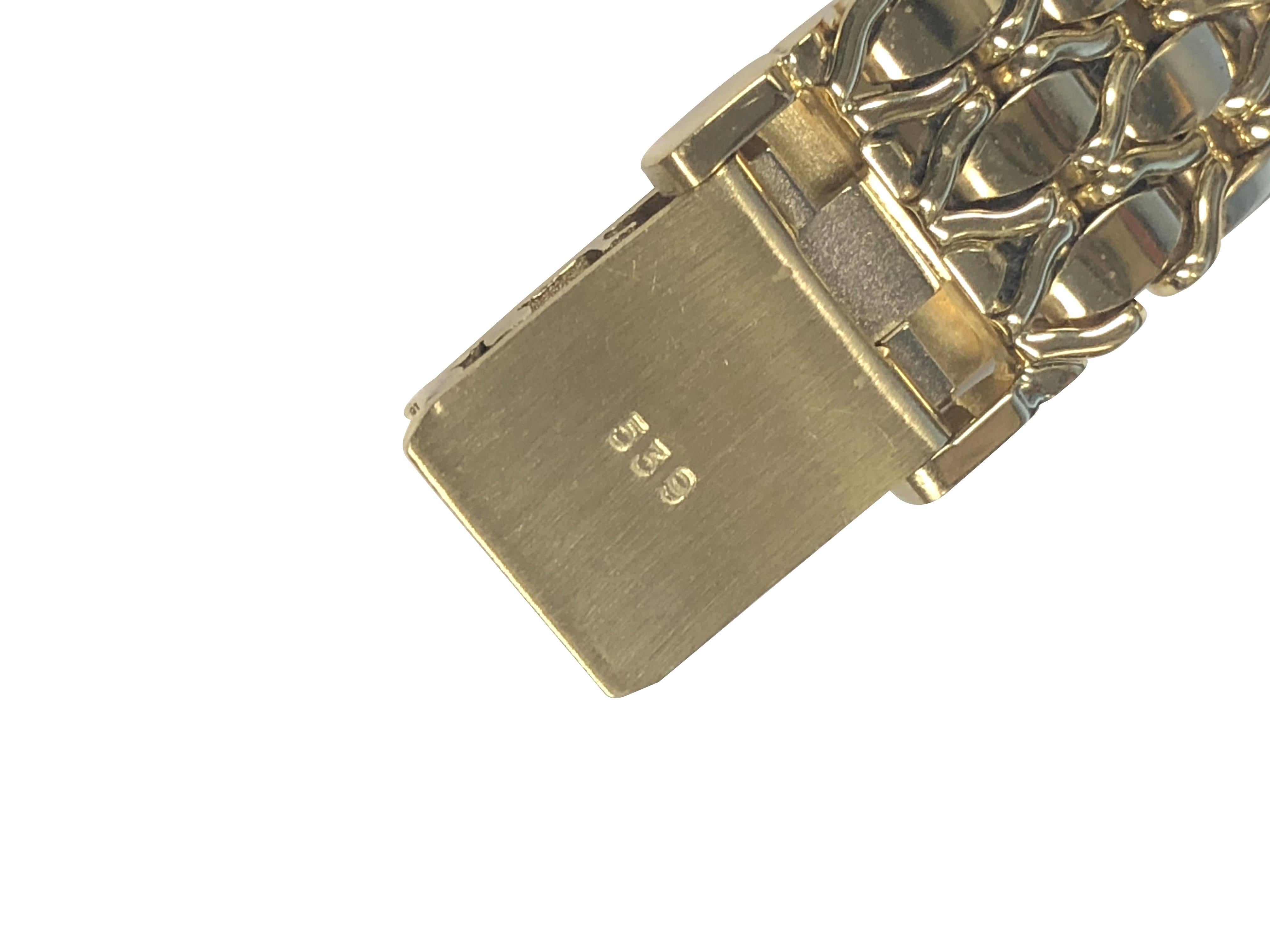 Baum & Mercier Gold und Diamanten Damen-Quarz-Armbanduhr 1