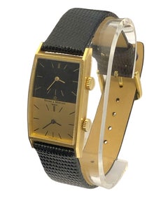 Baum & Mercier Vintage Yellow Gold 2 Time Zone Wrist Watch