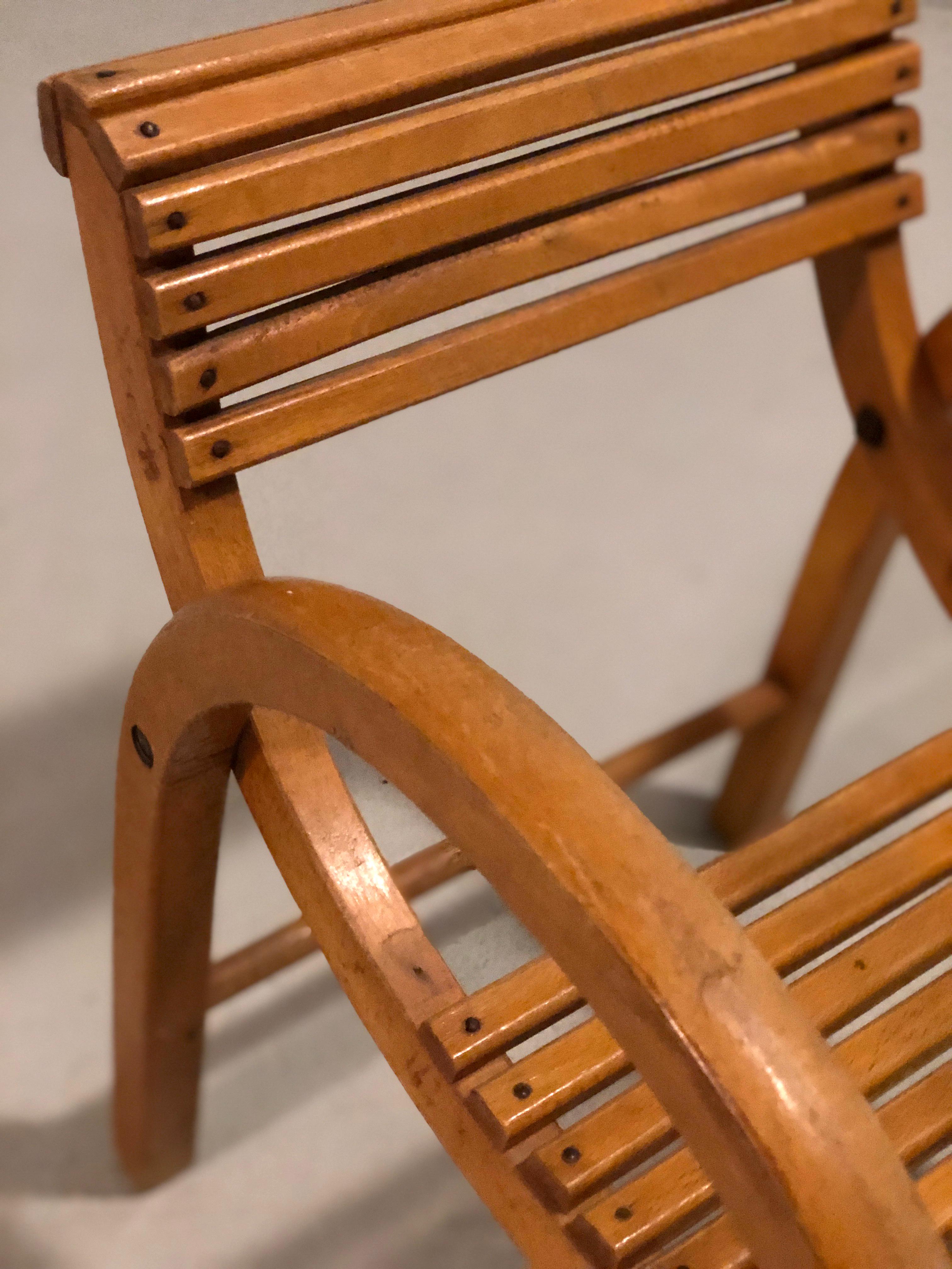 Baumann children's armchair 1930s - French modernist design Bentwood chair For Sale 4