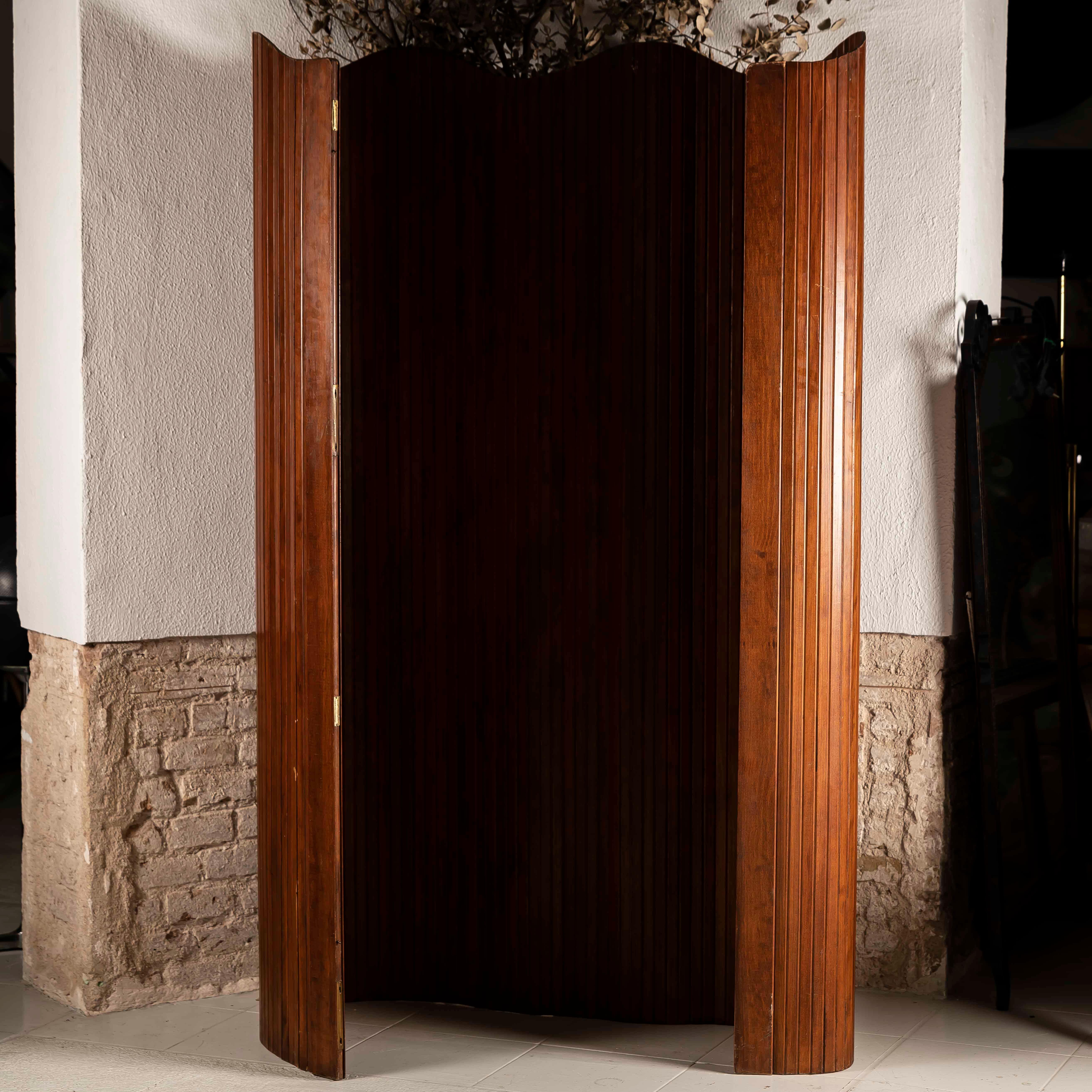 French Baumann Fils & Cie Midcentury Paravent Paris Room Divider Screen