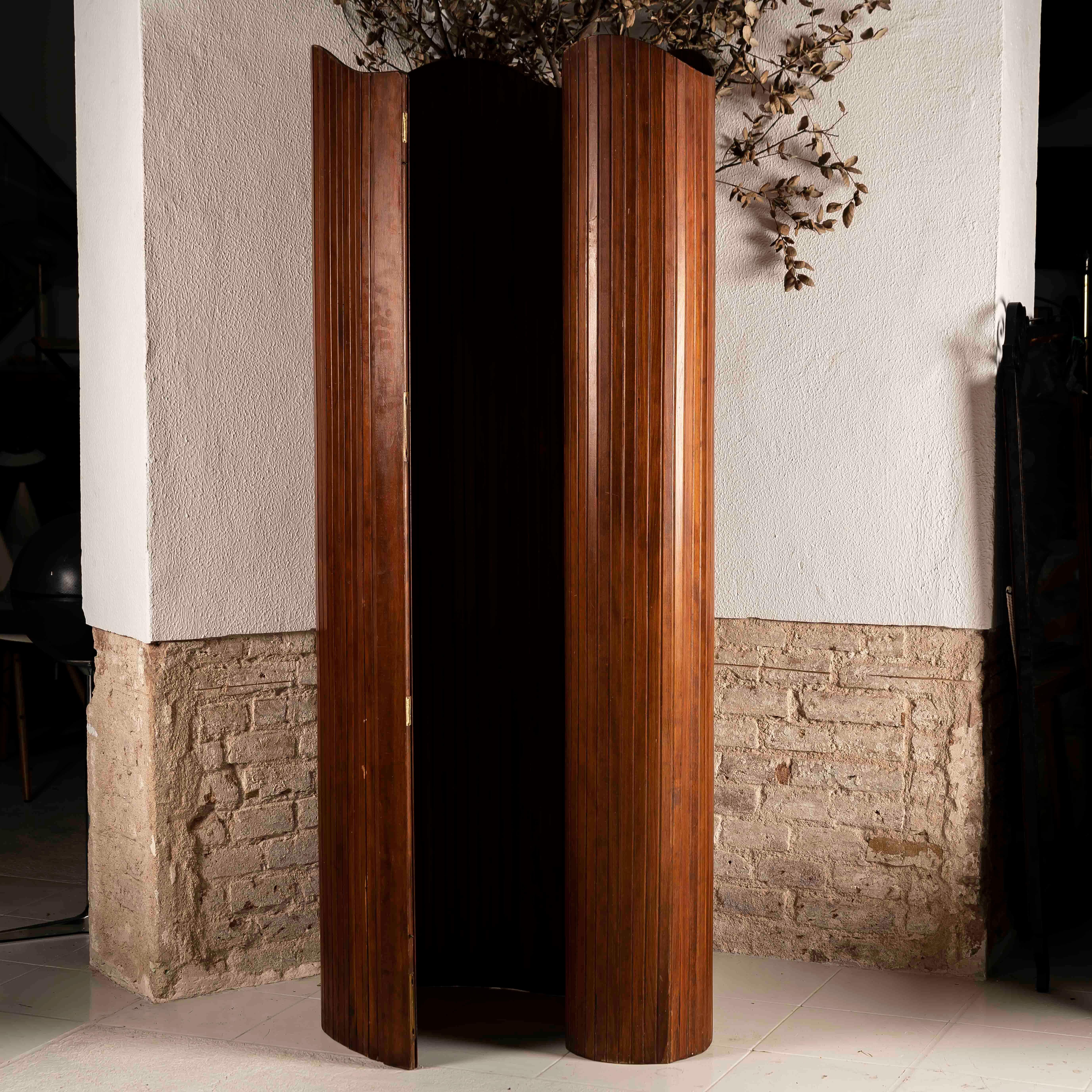 Baumann Fils & Cie Midcentury Paravent Paris Room Divider Screen In Good Condition In BARCELONA, ES