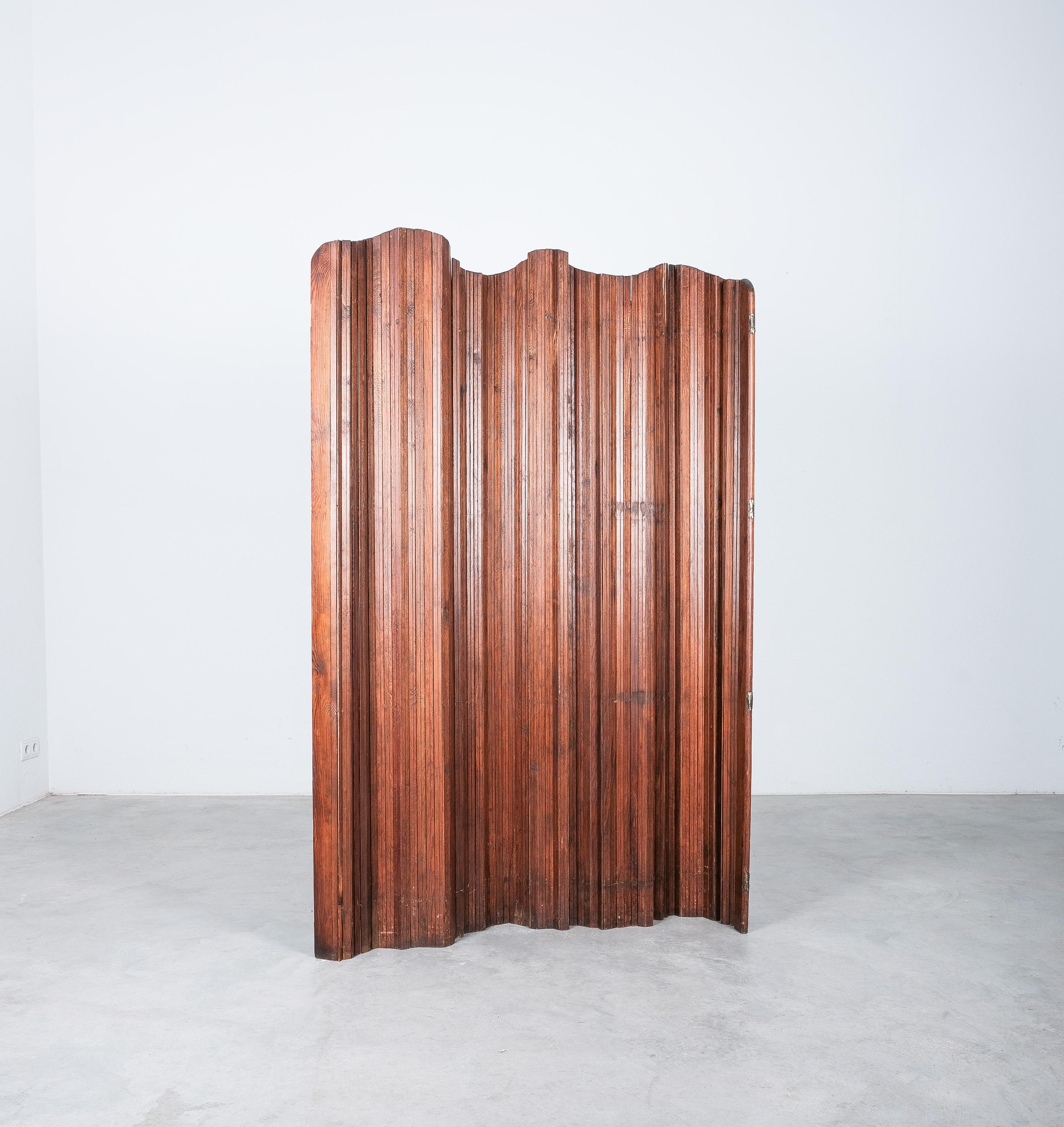 Wood Baumann Fils & Cie Screen Paris Mid-Century Modern France, circa 1940