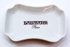 Baumann Paris Hotel Collectible Porcelain Dish by Pillivuyt France 1960s