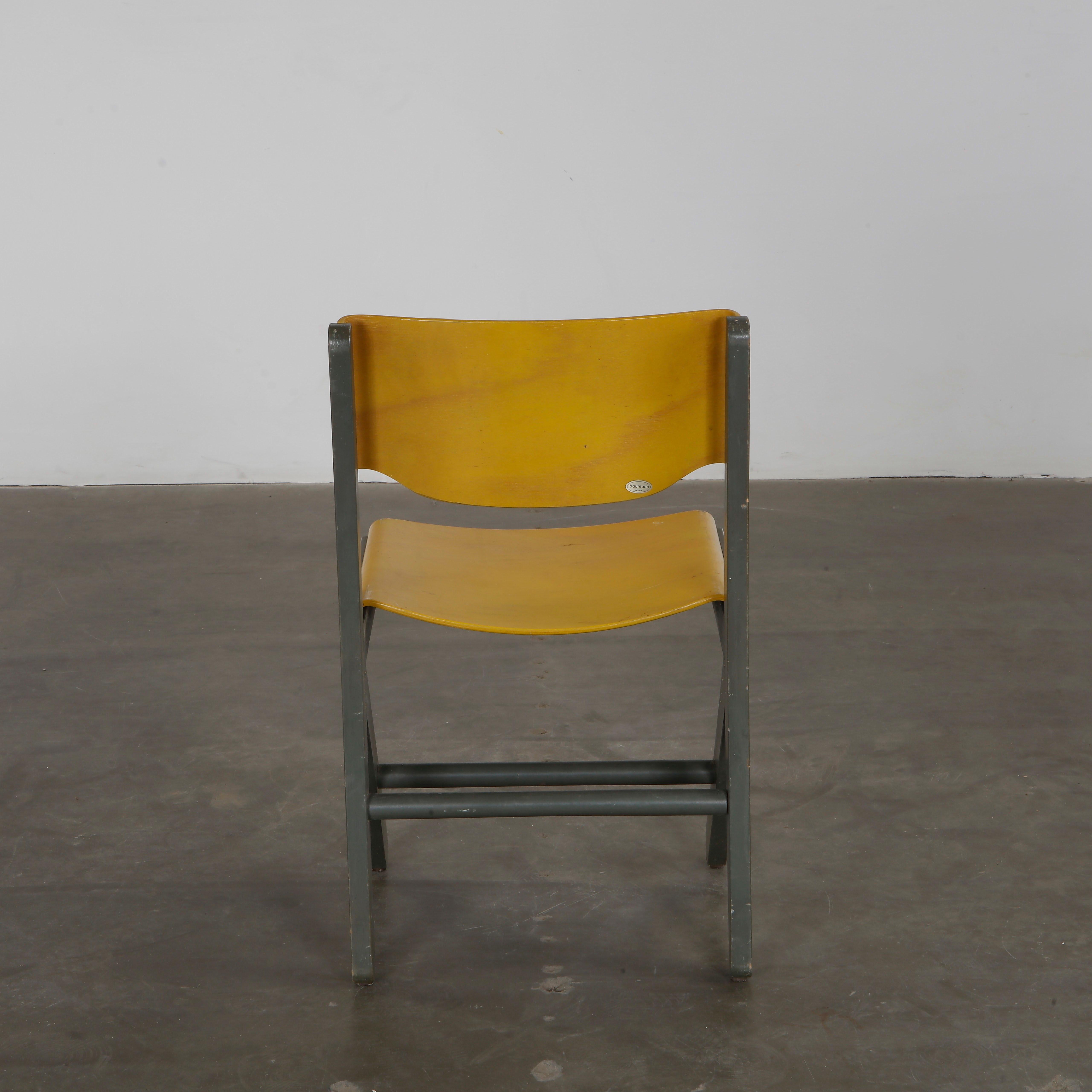 Baumann, Set of Four Koka Chairs, 1990s in vendita 7