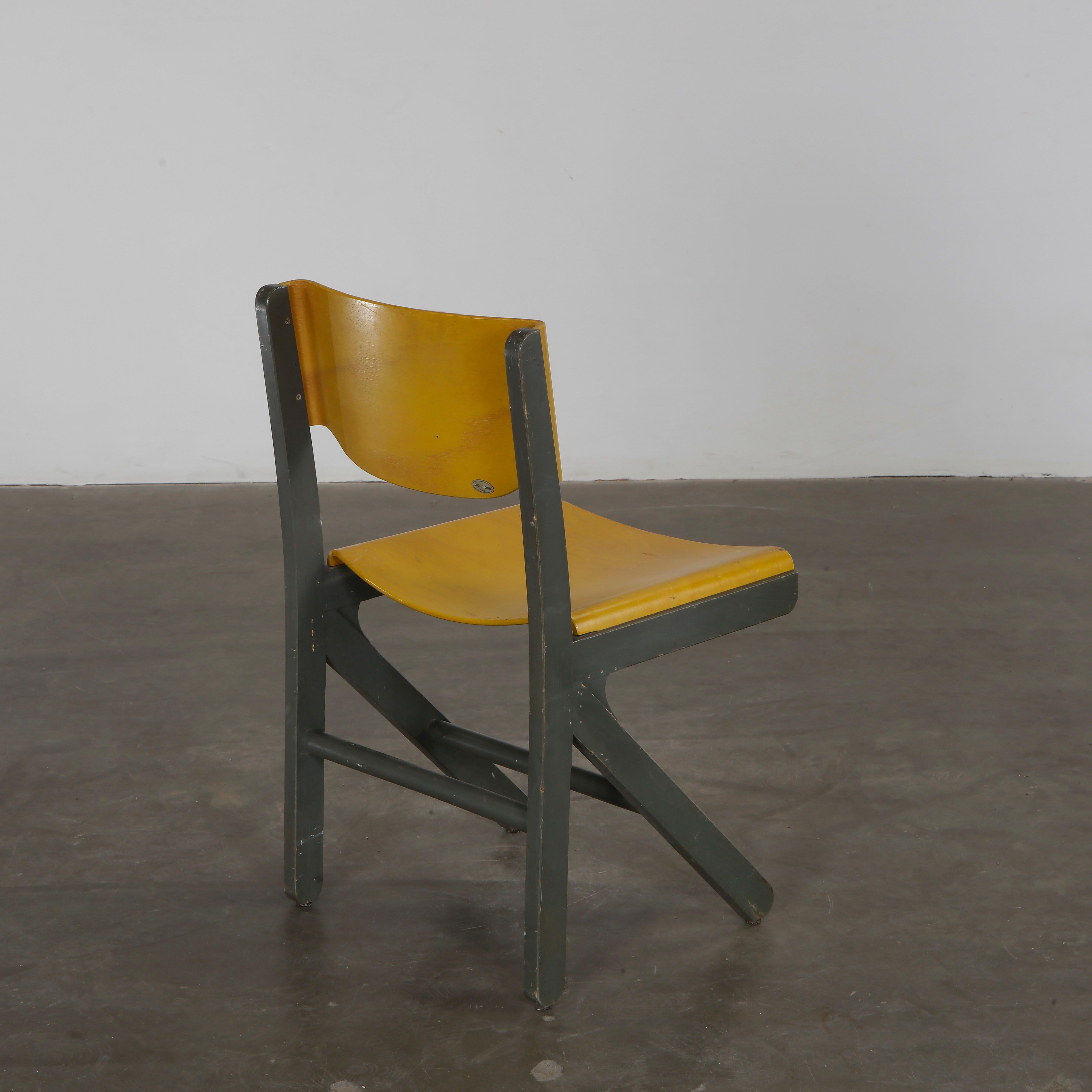 Baumann, Set of Four Koka Chairs, 1990s in vendita 8