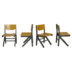 Baumann, Set of Four Koka Chairs, 1990s