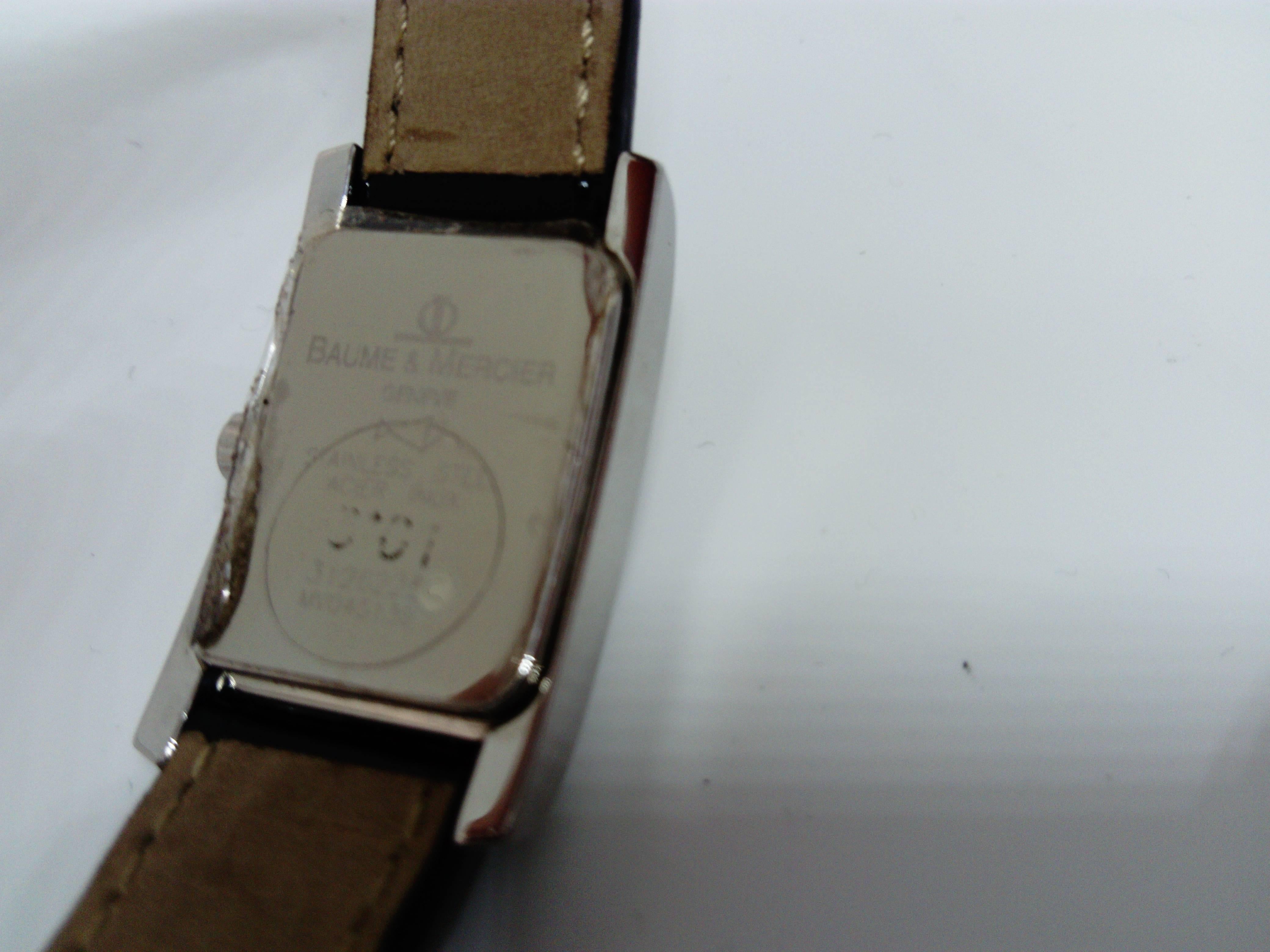 Baume & Mercier Hampton Woman Quartz Black Dial Wristwatch In New Condition In Saint Ouen, FR