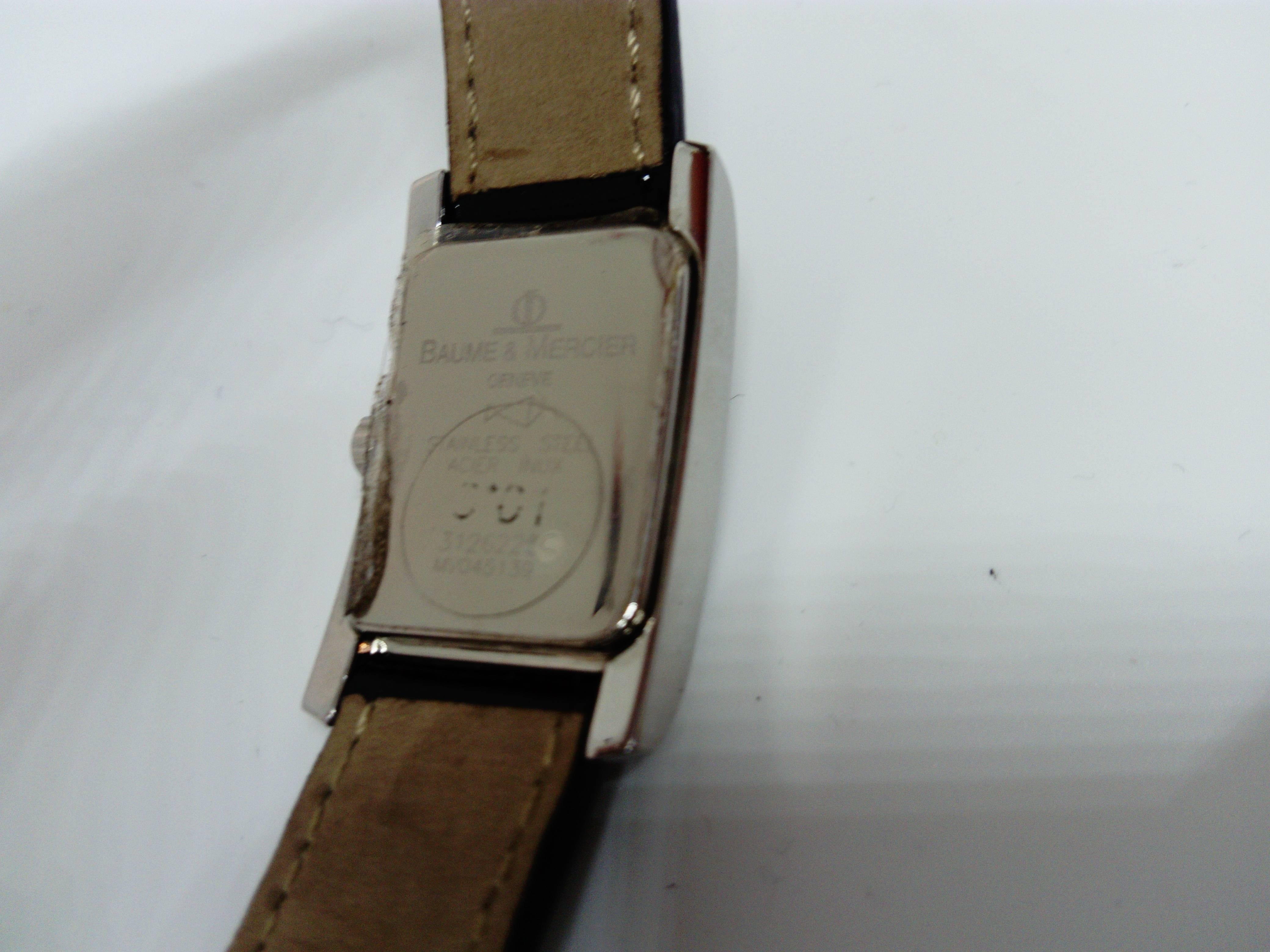 Women's Baume & Mercier Hampton Woman Quartz Black Dial Wristwatch