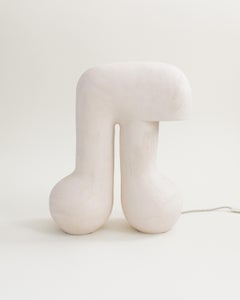 Baume #3 White Stoneware Lamp by Elisa Uberti
