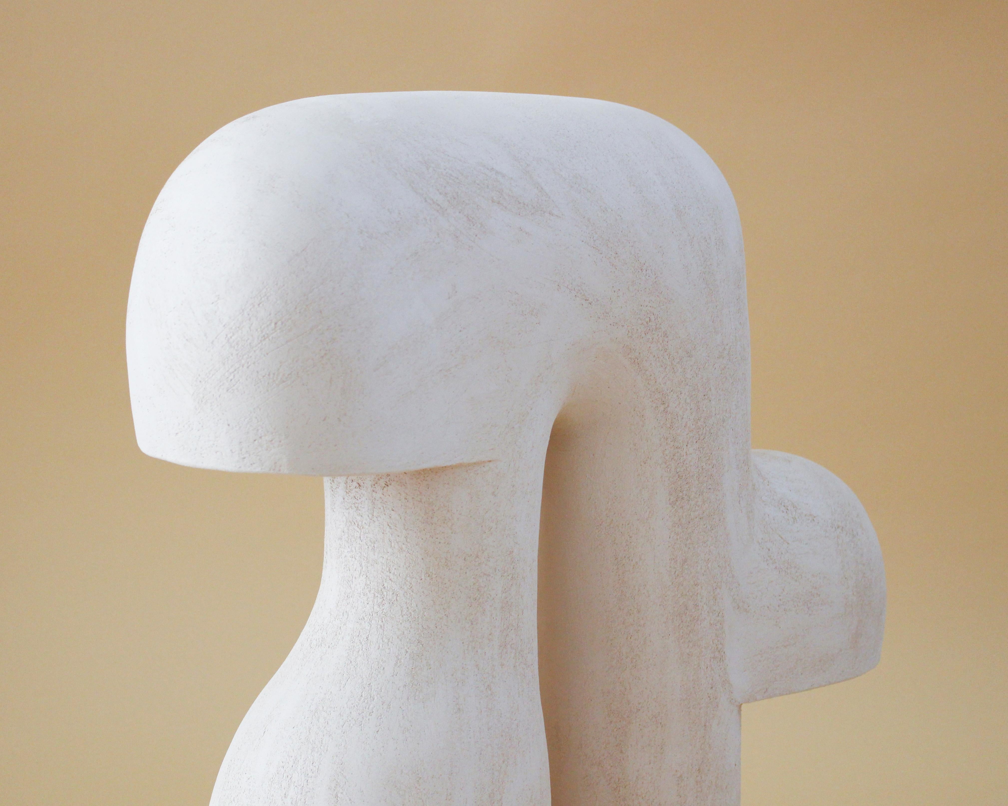 Post-Modern Baume #3 White Stoneware Lamp by Elisa Uberti For Sale
