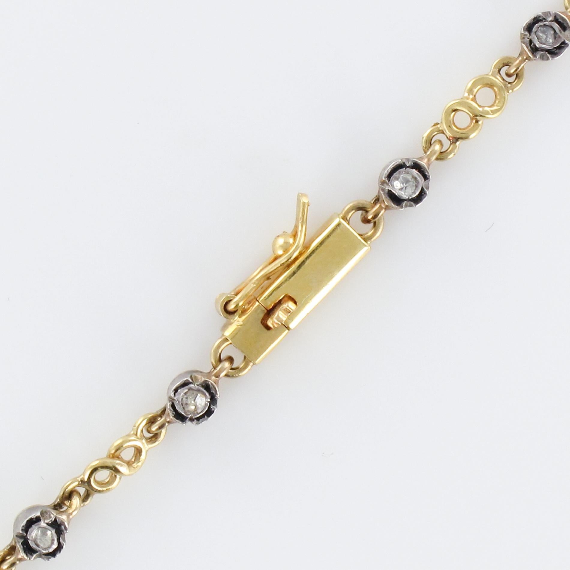 Baume 5.87 Carat Opal Diamond Gold Necklace 8