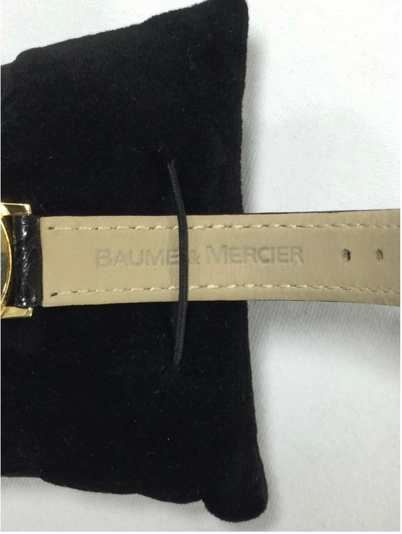 Baume and Mercier Ladies 18 Karat Yellow Gold Watch 5
