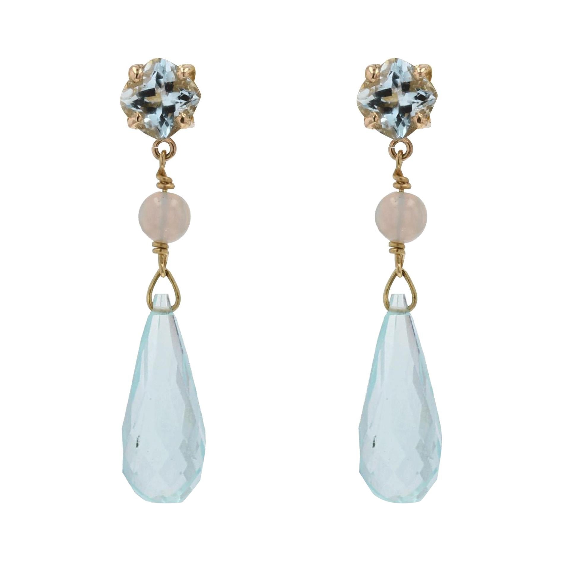 Baume 3.20 Carat Cabochon Opal Hoop Gold Earrings For Sale at 1stDibs