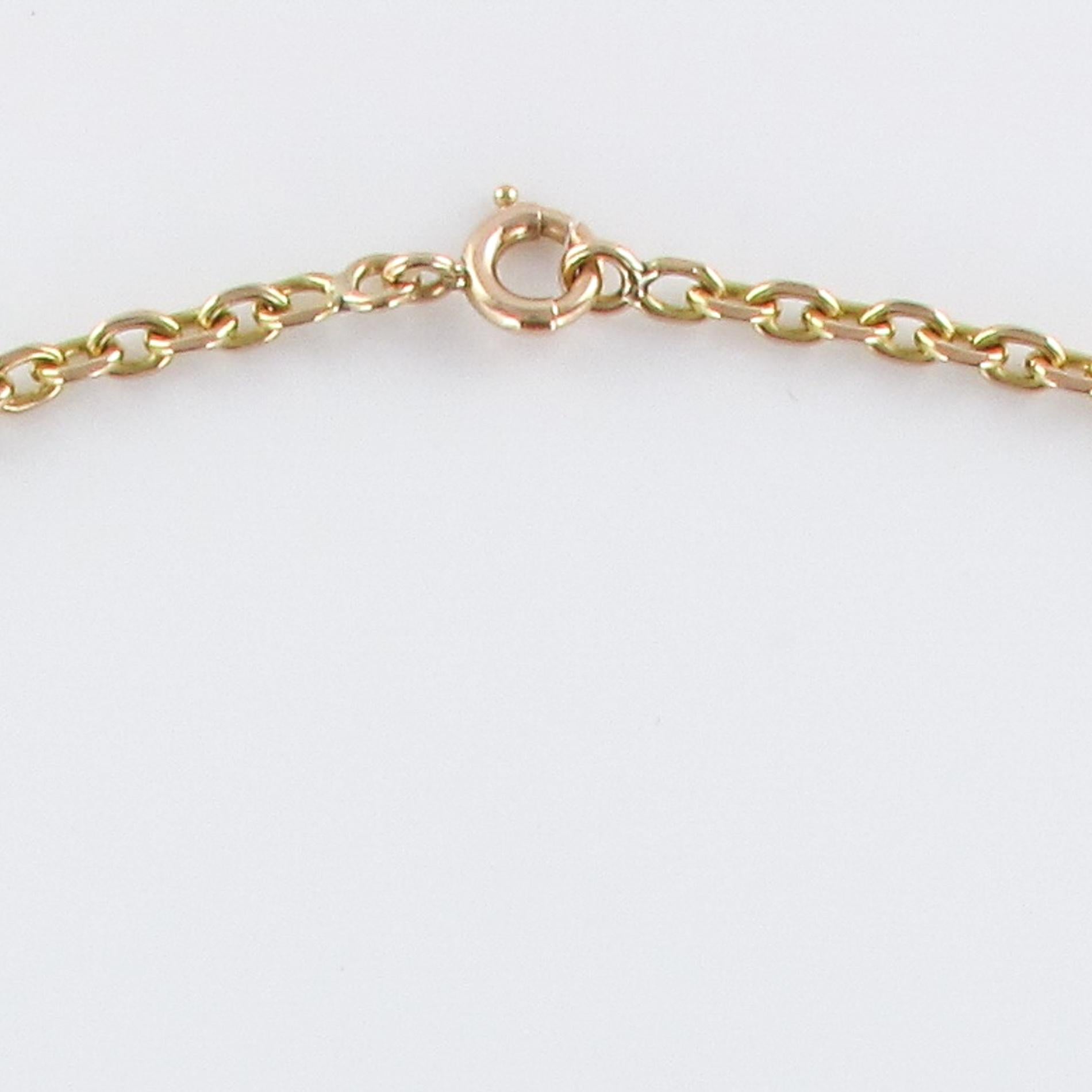 Baume Creation Labradorit Halskette aus 18 Karat Gelbgold im Angebot 6