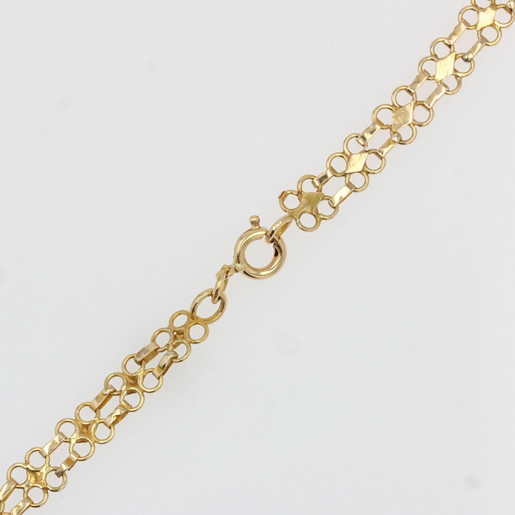 Baume Creation Lava-Stein-Kamee-Halskette aus 18 Karat Gelbgold im Angebot 11