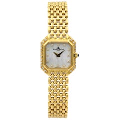 Baume et Mercier 18 Karat Yellow Gold MOP Diamond Quartz Ladies Watch 18259