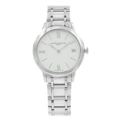 Used Baume et Mercier Classima White Roman Dial Steel Quartz Ladies Watch 10335