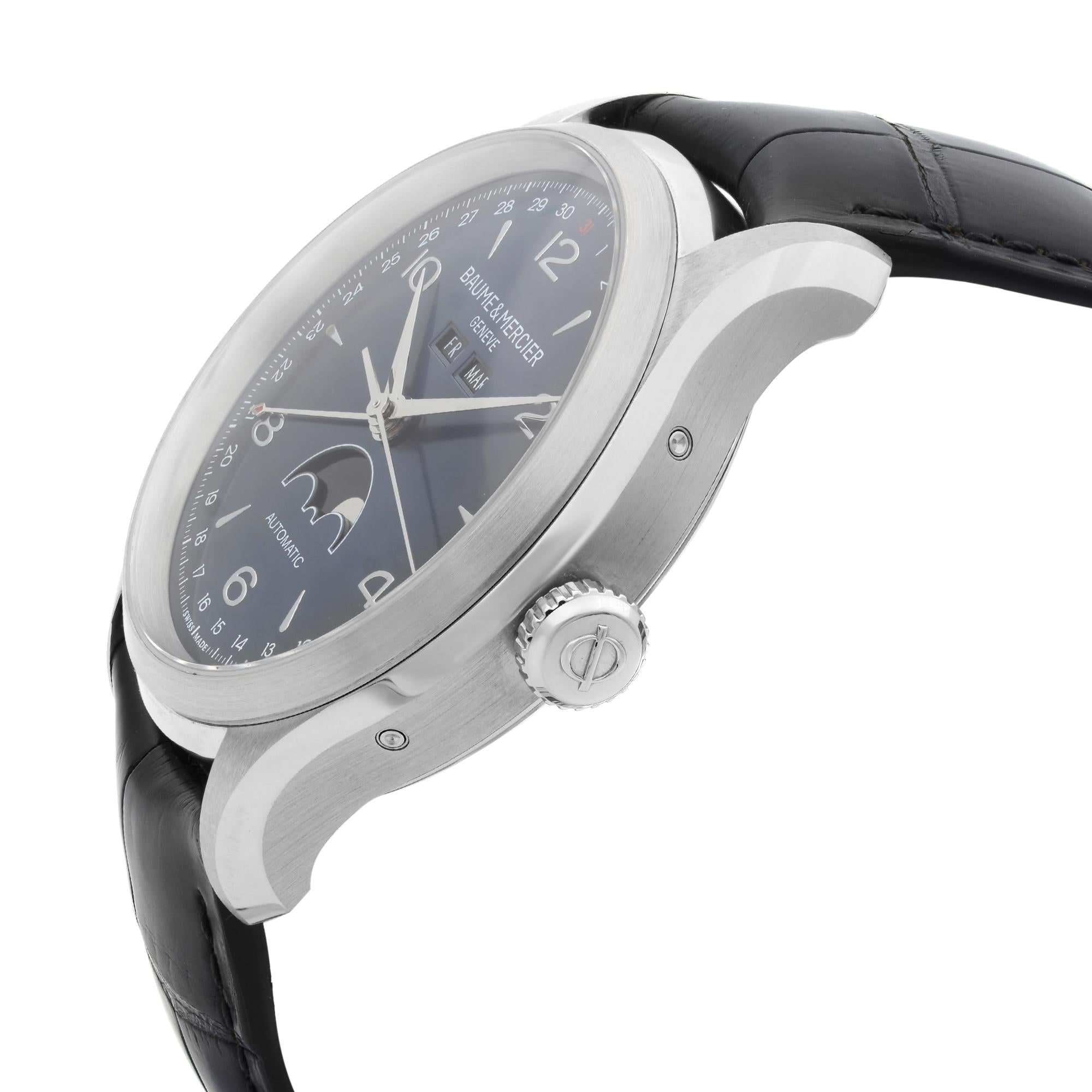 baume and mercier clifton moonphase