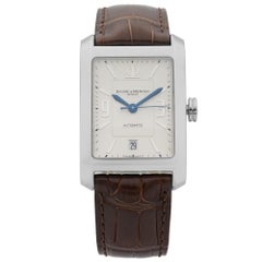 Used Baume et Mercier Hampton Classic Steel Silver Dial Automatic Mens Watch MOA08822