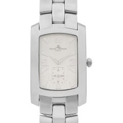 Baume et Mercier Hampton Milleis Stahl Silber Zifferblatt Quarz Herrenuhr M0A08014