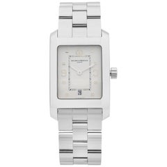 Baume et Mercier Hampton Montre pour homme à quartz et cadran en acier inoxydable avec cadran blanc MOA08604