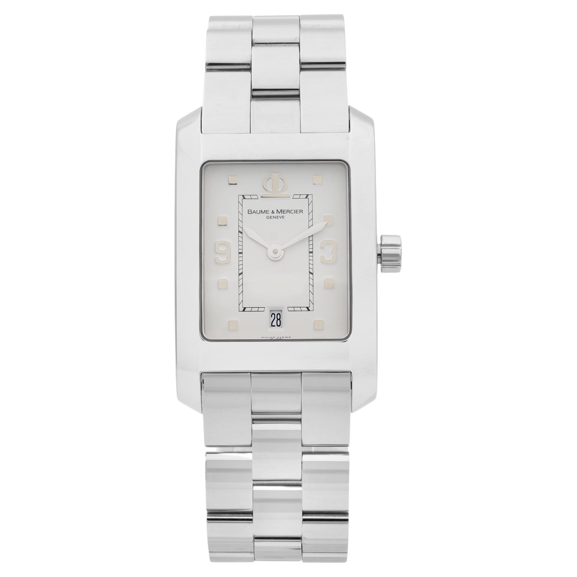 Baume et Mercier Hampton Stainless Steel White Dial Quartz Men's Watch MOA08604 For Sale