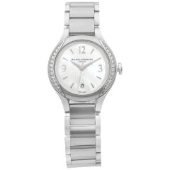 Used Baume et Mercier Ilea Steel Diamond Bezel MOP Dial Quartz Ladies Watch MOA08771