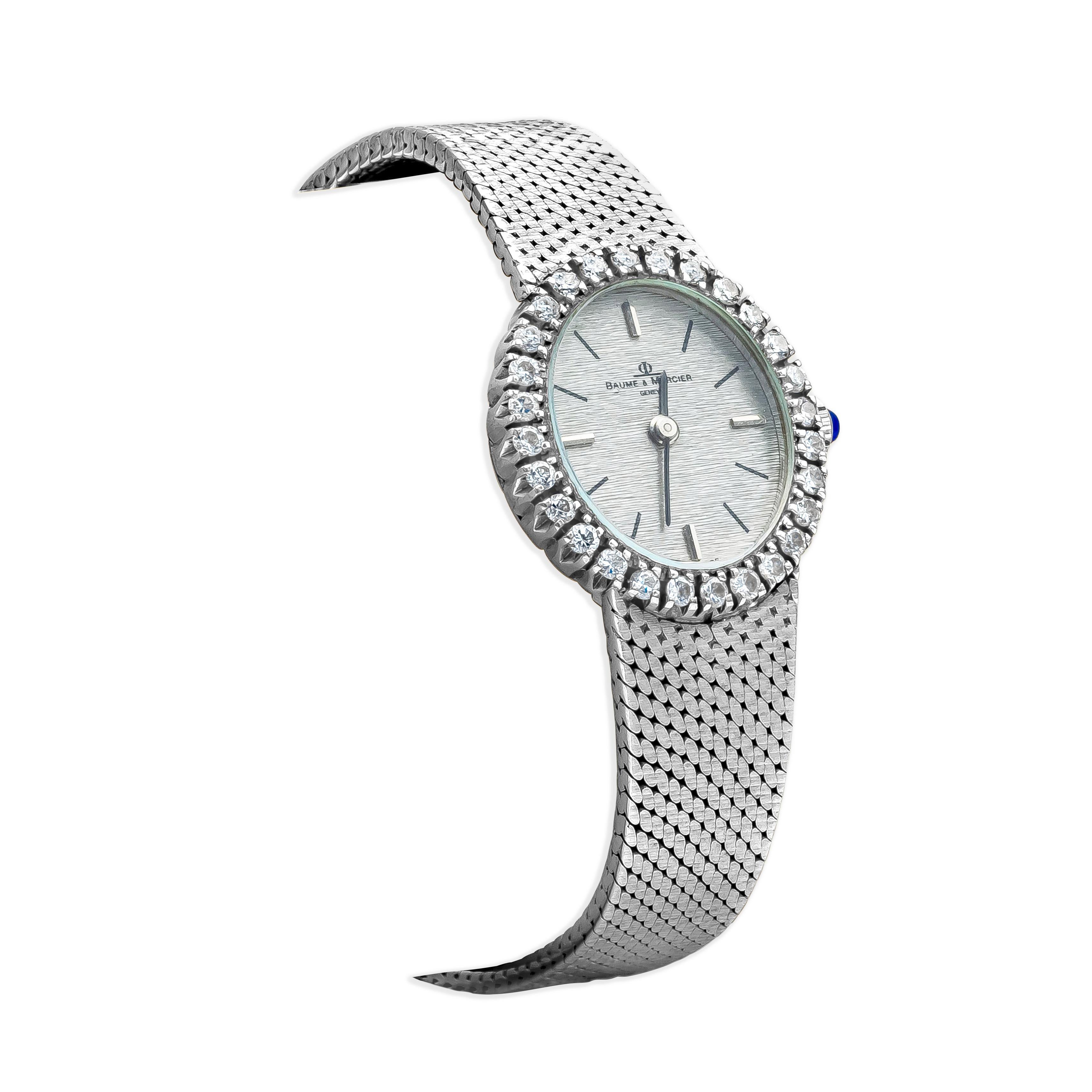 montre baume et mercier femme diamant