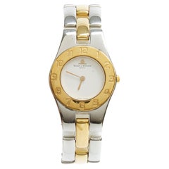 Retro Baume et Mercier Linea Steel and Gold Plated Watch Quartz