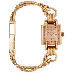 Baume et Mercier Rose Gold 18 Karat Women Retro Watch