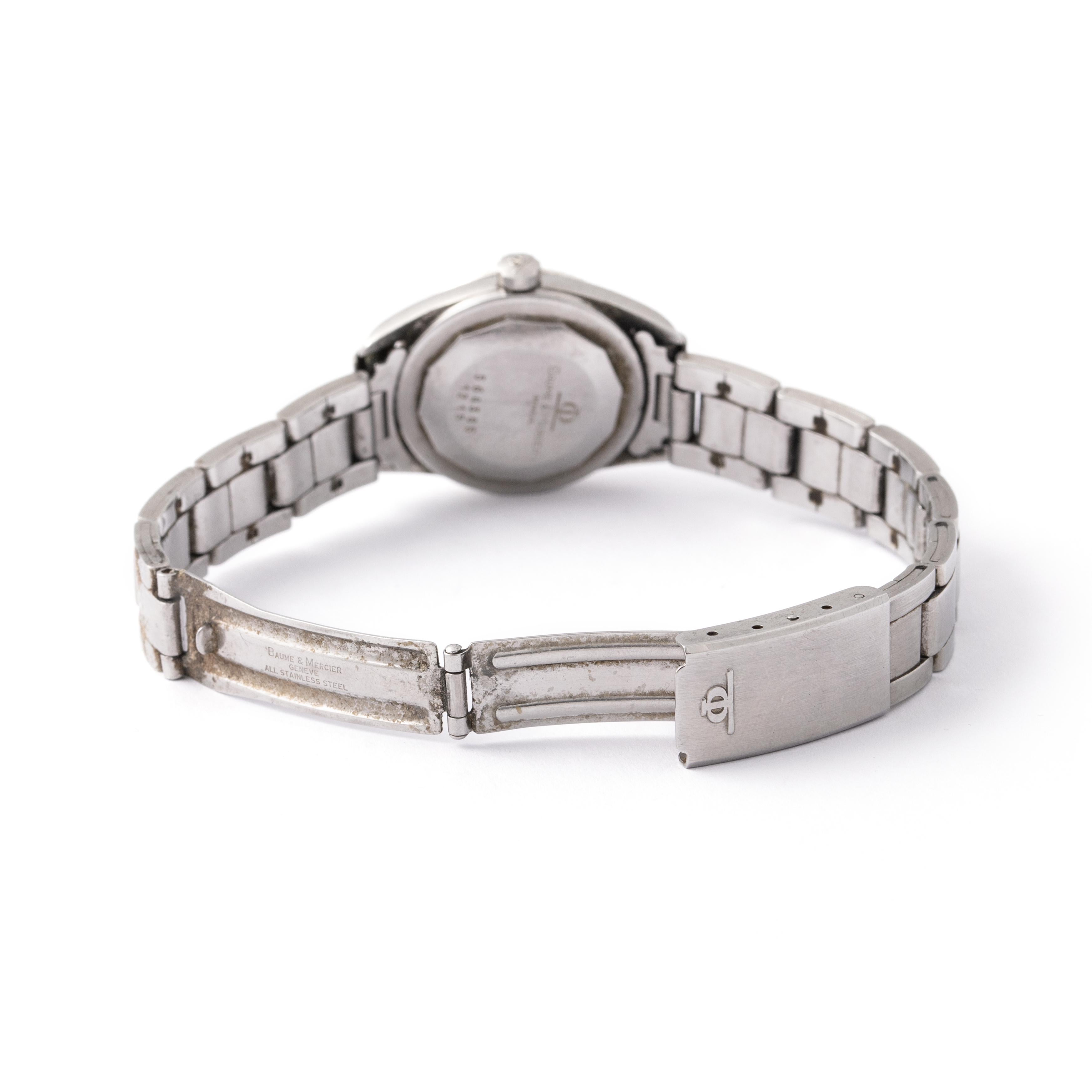 Baume et Mercier, montre-bracelet vintage Baumatic en acier inoxydable Unisexe en vente